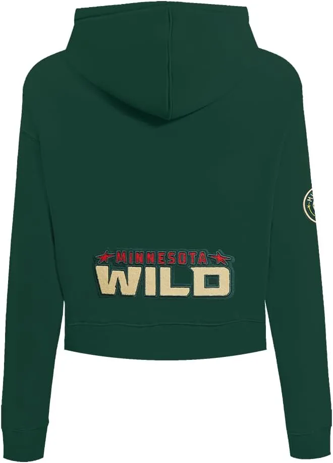 Womens NHL Classic Chenille Cropped Pullover Hoodie