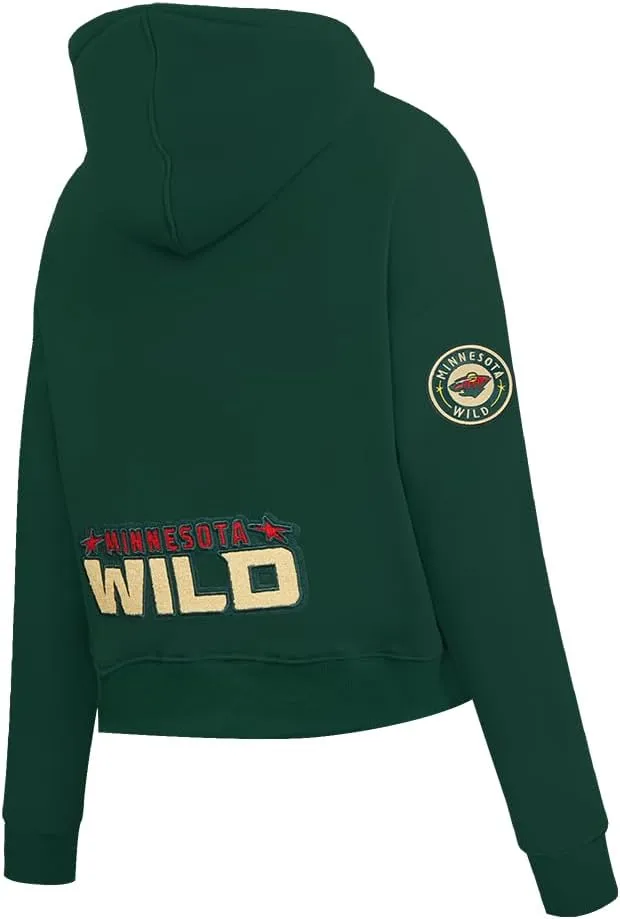Womens NHL Classic Chenille Cropped Pullover Hoodie