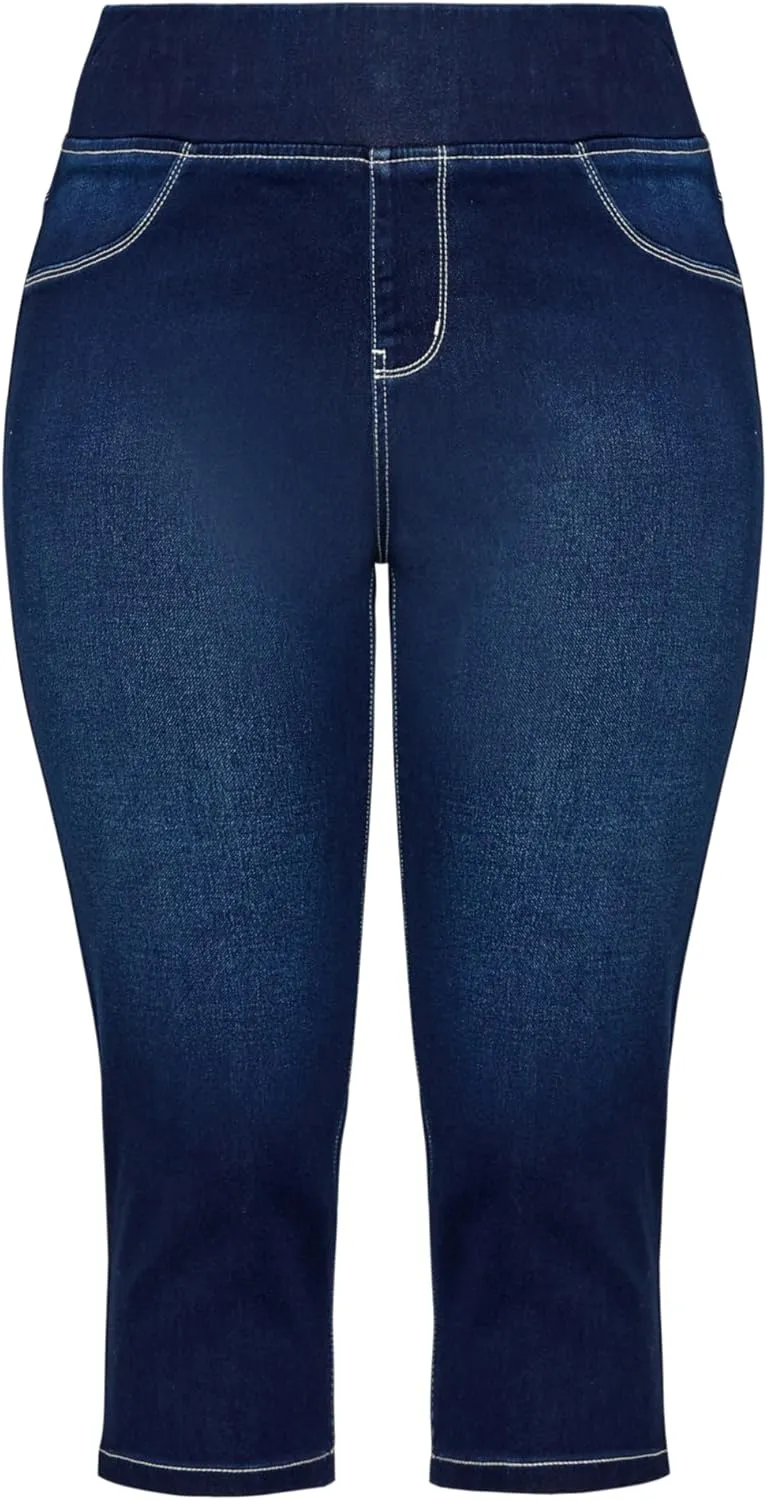 Women's Pull on Cropped Denim Legging