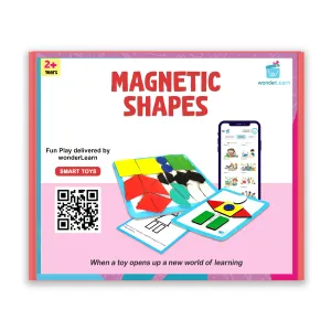 wonderLearn Magnetic Shapes Puzzles for Kids- STEM Montessori Learning Toy (pack of 50)