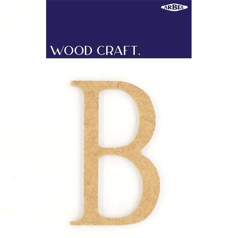 WOODEN ALPHABET LETTER MEDIUM B