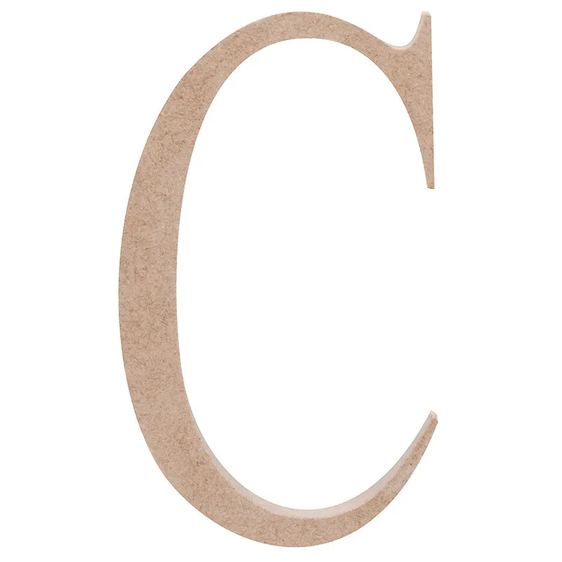 WOODEN ALPHABET LETTER MEDIUM C