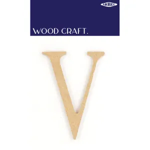 WOODEN ALPHABET LETTER MEDIUM V