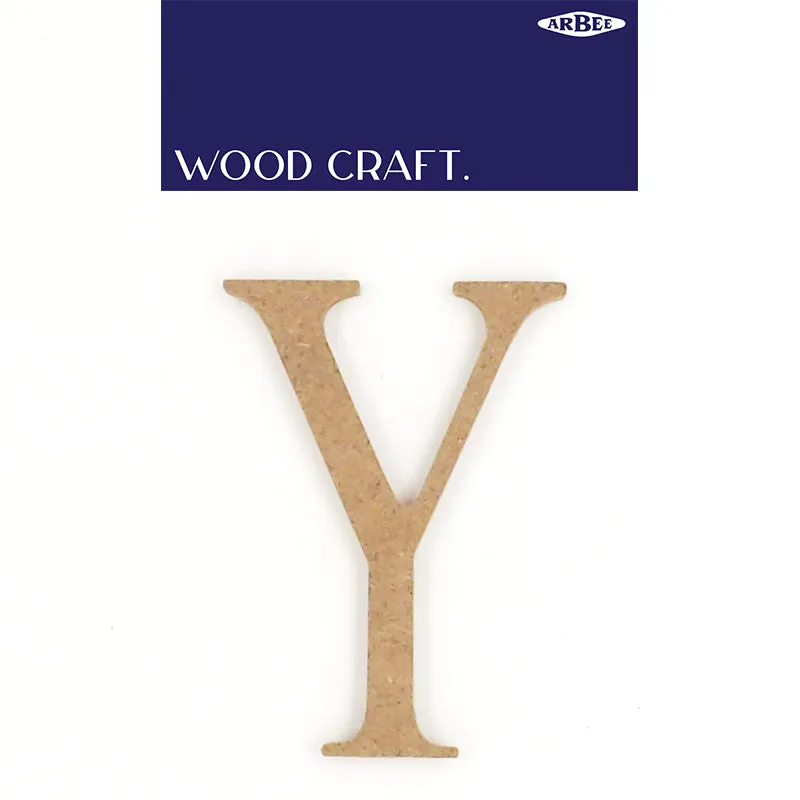 WOODEN ALPHABET LETTER MEDIUM Y
