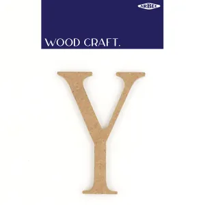 WOODEN ALPHABET LETTER MEDIUM Y