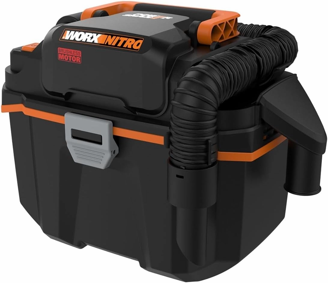 WORX Nitro WX031L 20V 2.1 Gal Cordless Wet/Dry Vacuum, Black