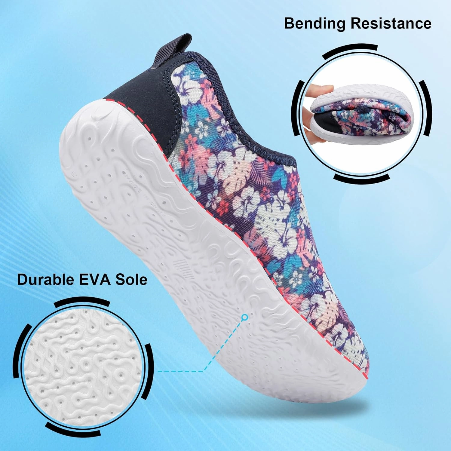 XIHALOOK Water Shoes for Women Men Quick Dry Lightweight Aqua Barefoot for Beach Swim Pool Surf Yoga Sports
