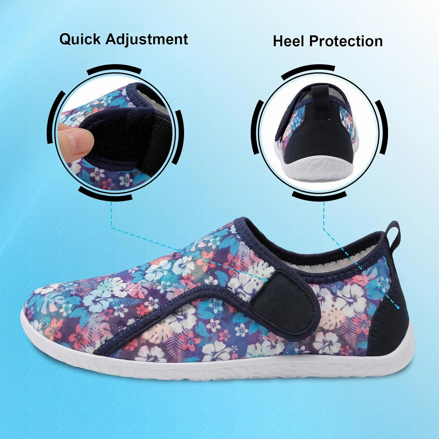 XIHALOOK Water Shoes for Women Men Quick Dry Lightweight Aqua Barefoot for Beach Swim Pool Surf Yoga Sports