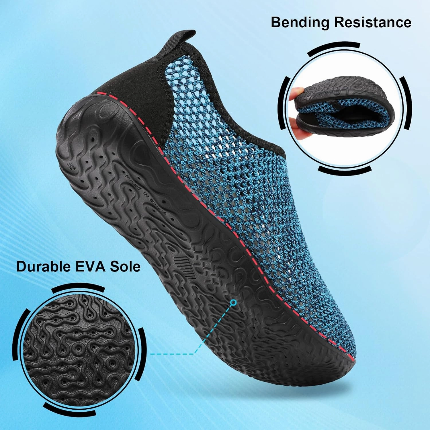XIHALOOK Water Shoes for Women Men Quick Dry Lightweight Aqua Barefoot for Beach Swim Pool Surf Yoga Sports