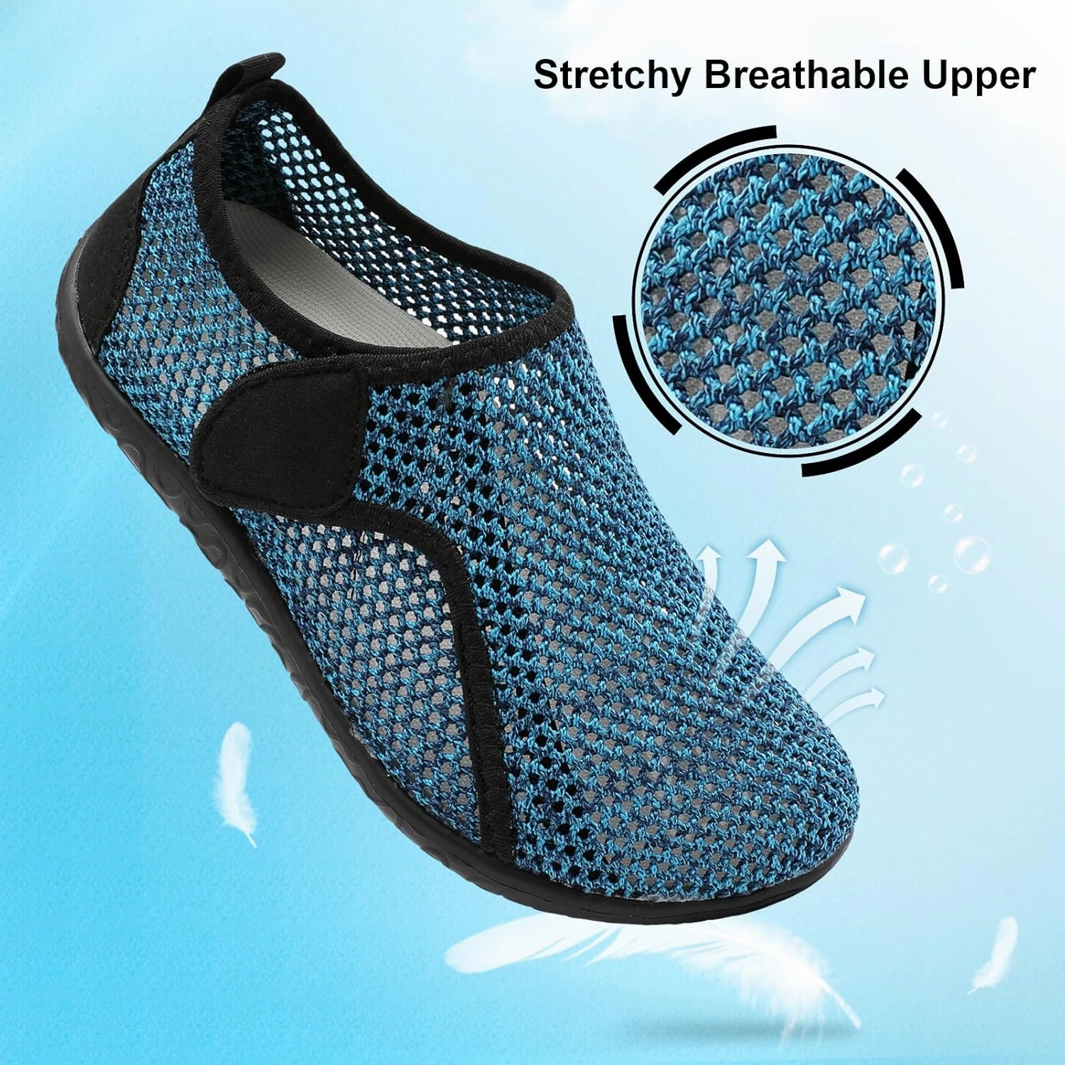 XIHALOOK Water Shoes for Women Men Quick Dry Lightweight Aqua Barefoot for Beach Swim Pool Surf Yoga Sports