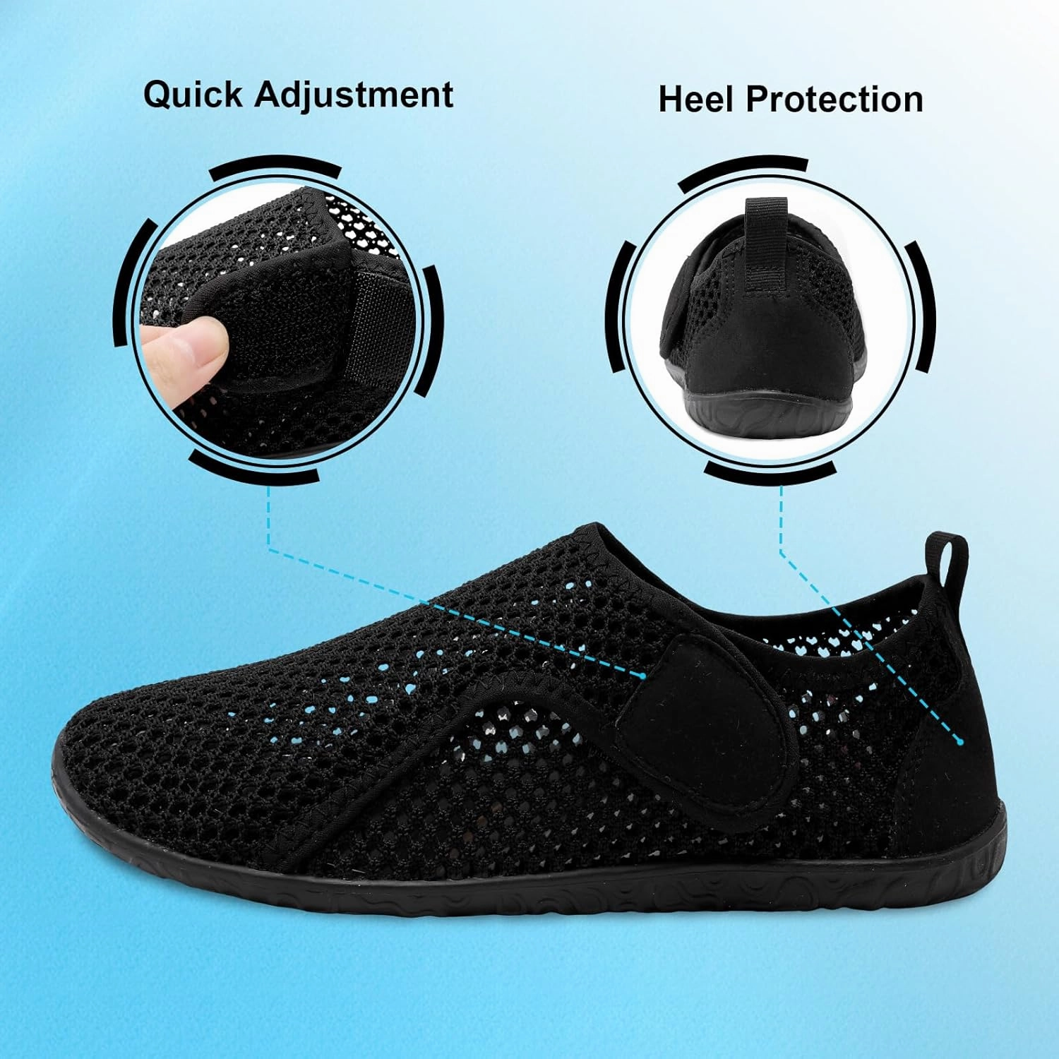 XIHALOOK Water Shoes for Women Men Quick Dry Lightweight Aqua Barefoot for Beach Swim Pool Surf Yoga Sports