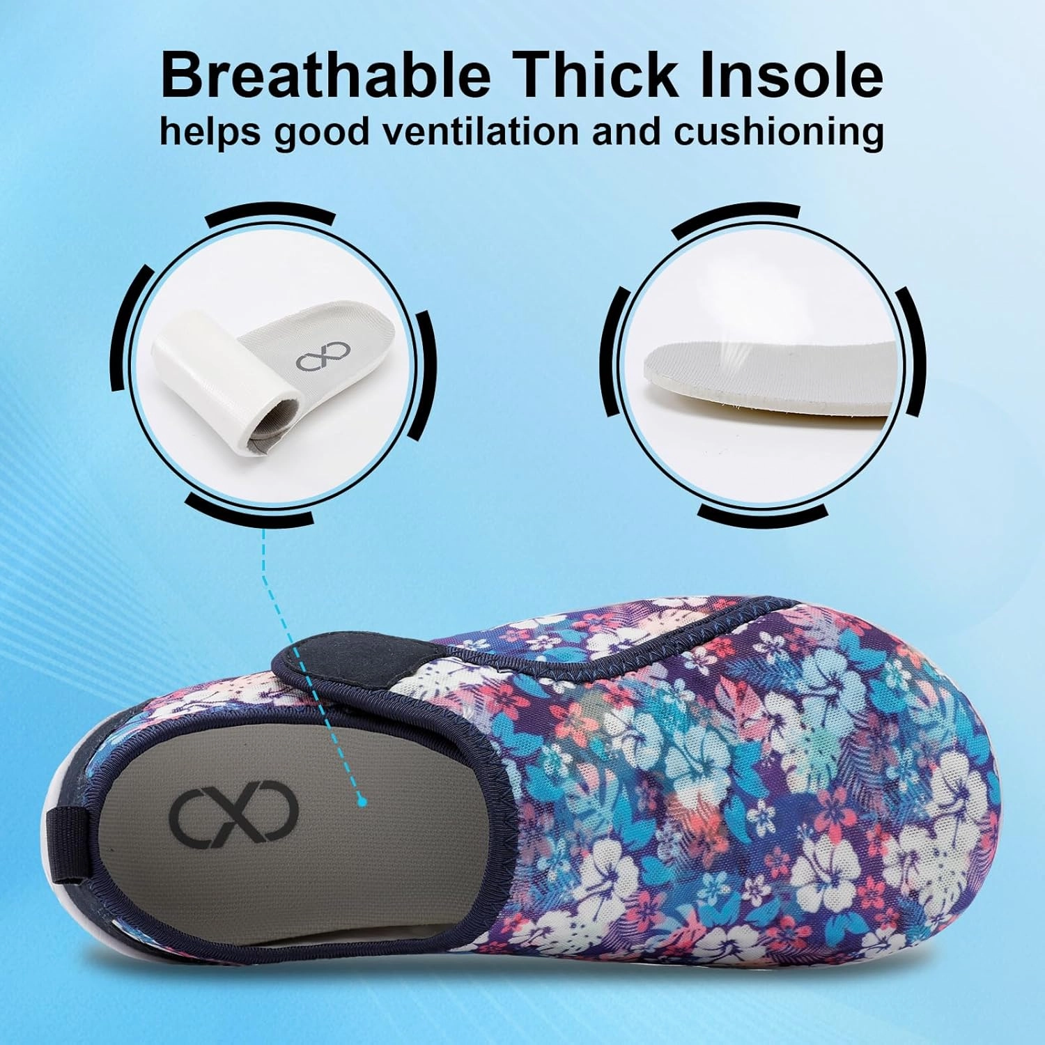 XIHALOOK Water Shoes for Women Men Quick Dry Lightweight Aqua Barefoot for Beach Swim Pool Surf Yoga Sports