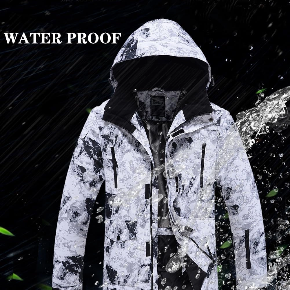 YEEFINE Men's Ski Suits Waterproof Winter Snowsuit Snow Snowboard Jackets Coats Pants Set