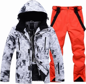 YEEFINE Men's Ski Suits Waterproof Winter Snowsuit Snow Snowboard Jackets Coats Pants Set