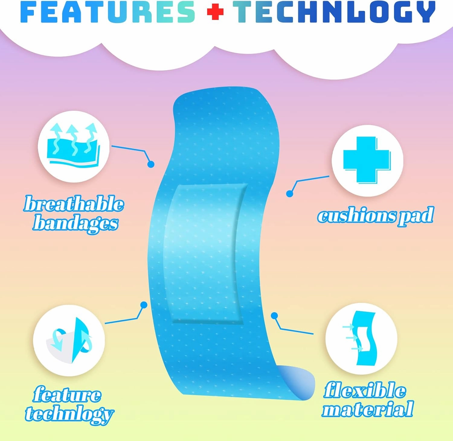 Yinder 360 Pcs Kids Bandages Bulk Colorful Flexible Bandages Neon Waterproof Breathable Strip Protect Cuts and Scrapes for Children Toddlers, 2.83'' x 0.75''