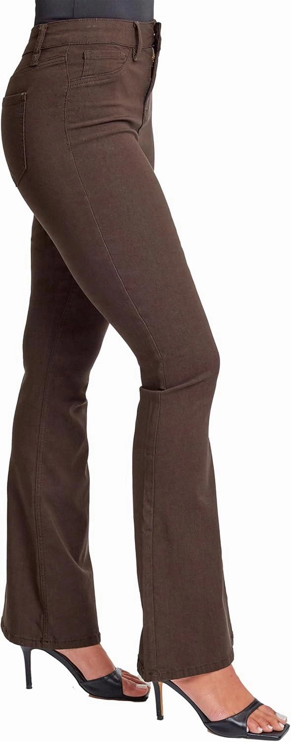 YMI Women's Hyperstretch Forever Color Flare Pants