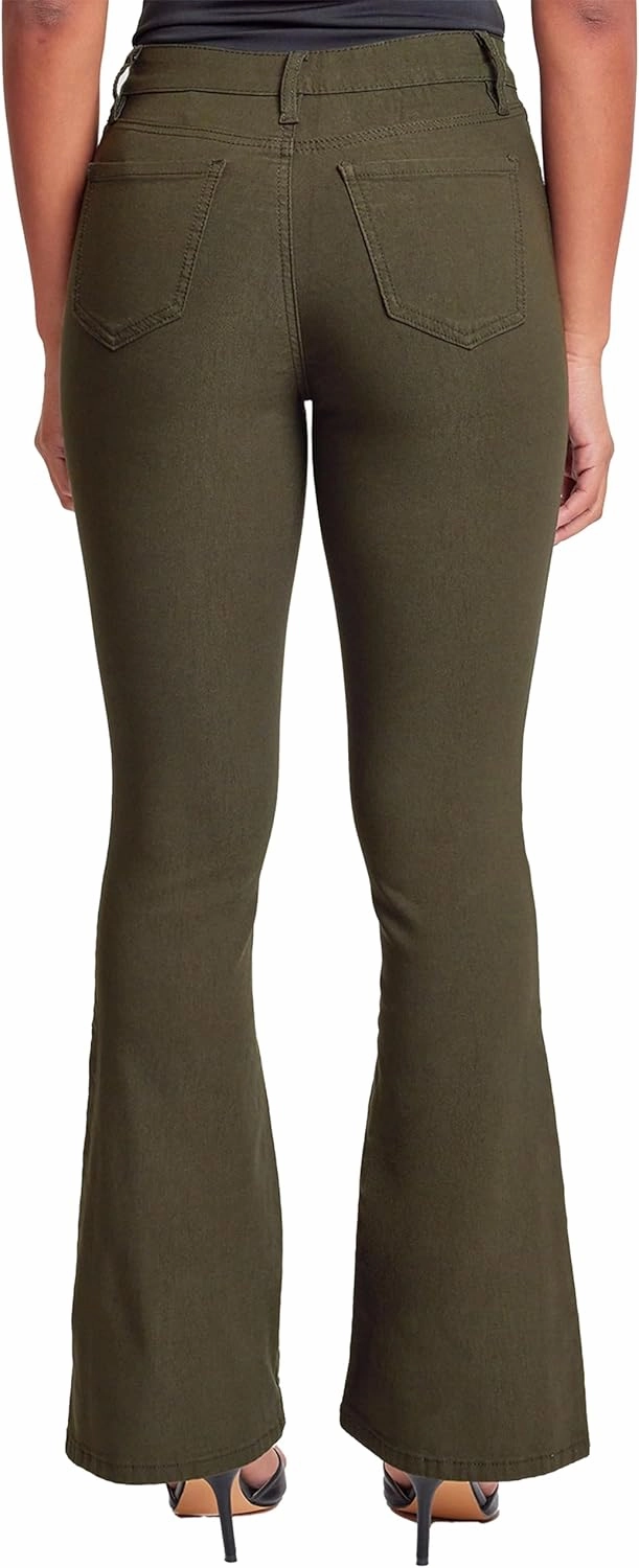 YMI Women's Hyperstretch Forever Color Flare Pants