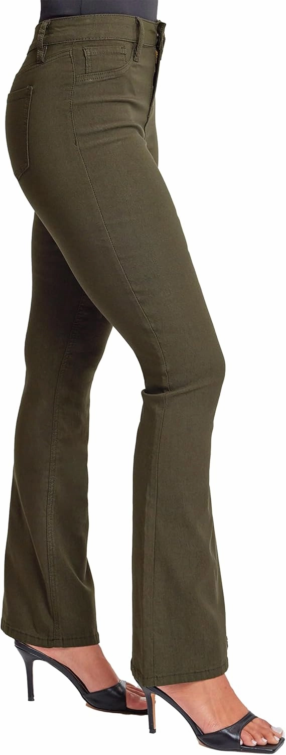 YMI Women's Hyperstretch Forever Color Flare Pants