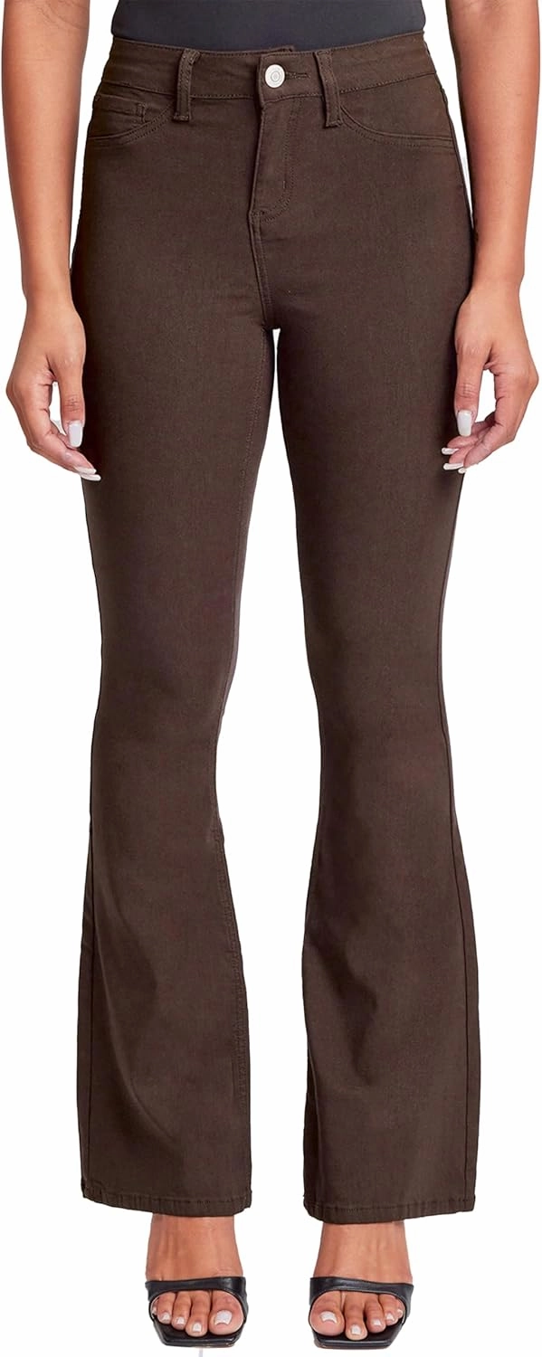 YMI Women's Hyperstretch Forever Color Flare Pants
