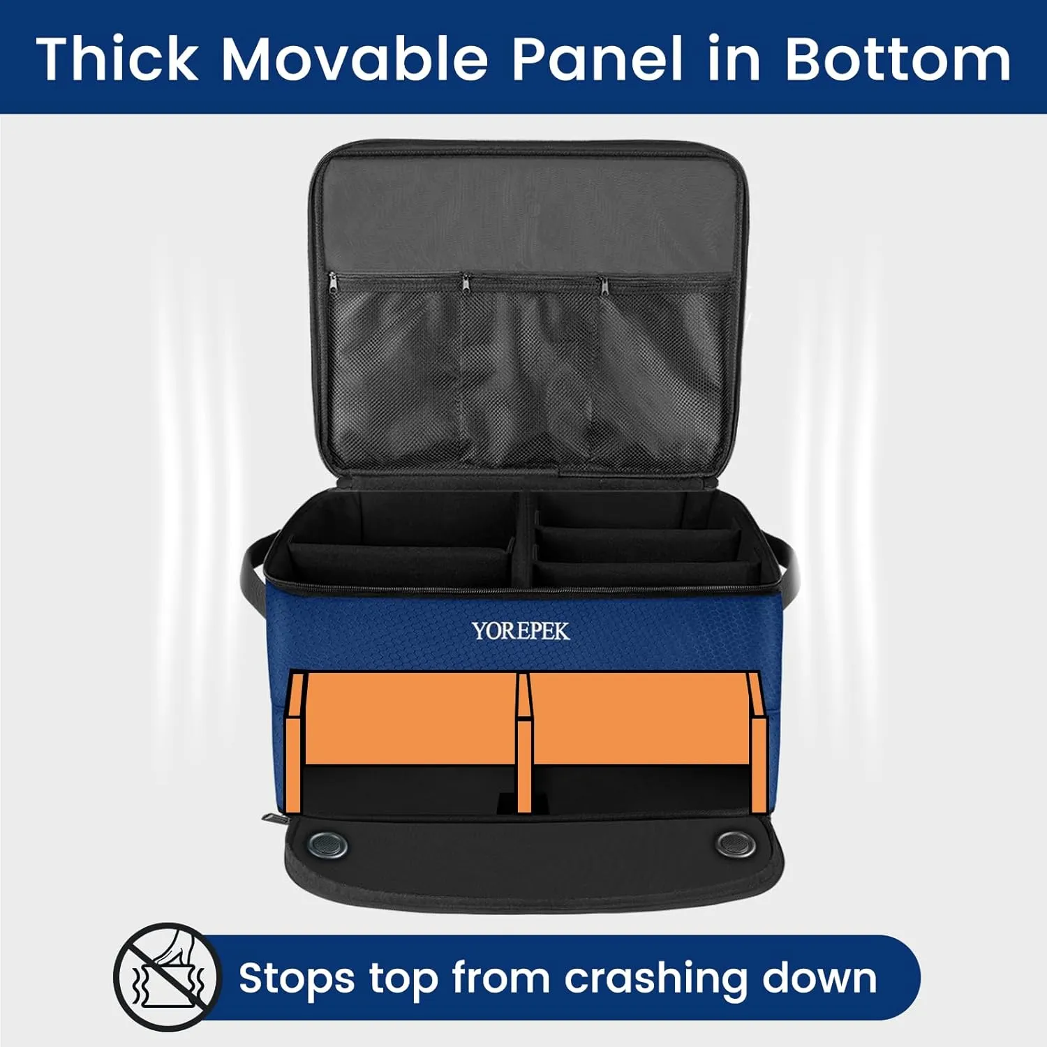 YOREPEK 2 Layer Golf Trunk Organizer, Golf Gifts for Men with Separate Ventilated Compartment for 2 Pair Shoes, Waterproof Car Trunk Locker for Balls, Tees, Clothes, Gloves, Accessories, Golfer Gifts