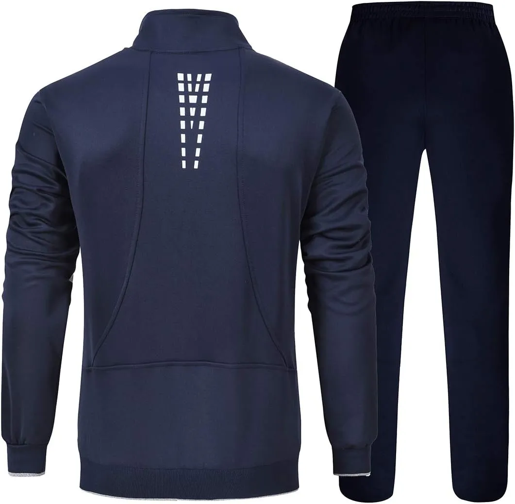 YSENTO Men's Tracksuits Outfits Set 2 Piece Jogging Suits Warm Up Sweatsuits Sweat Track Suits Sets