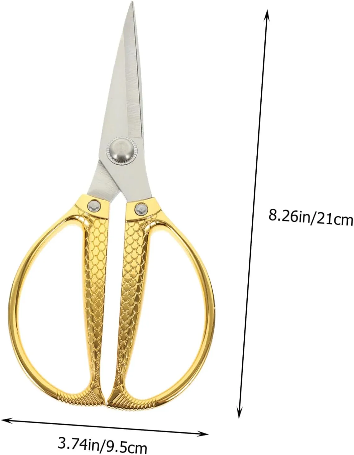 Zerodeko Stainless Steel Scissors Kitchen Shears Fish Pattern Safe and Easy to Use