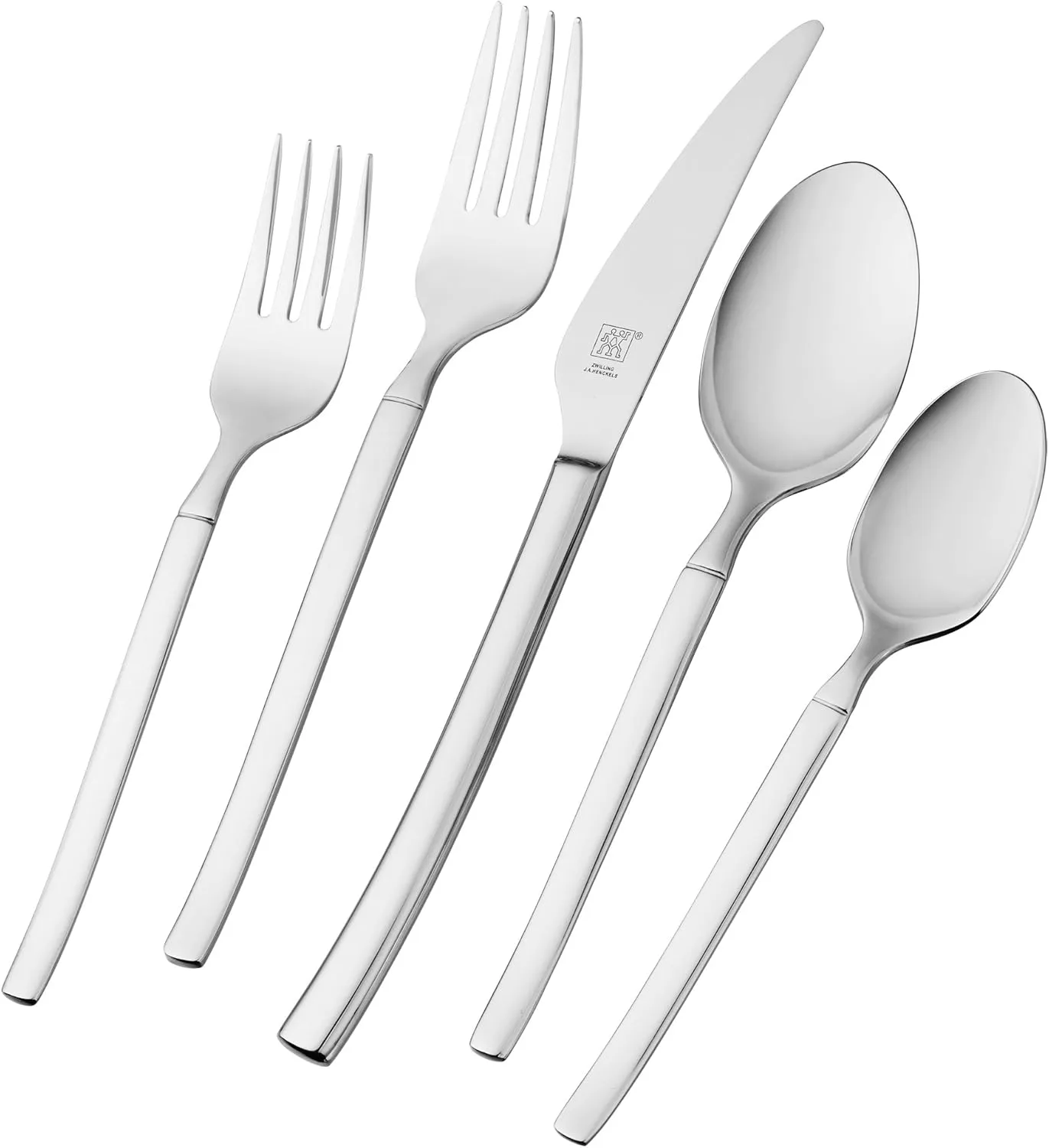 ZWILLING Premier Series Opus 45-Piece Stainless Steel Flatware Set - Made with Special Formula Steel Perfected for Almost 300 Years, Dishwasher Safe, Service for 8